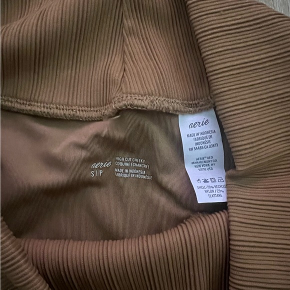 Aerie Ribbed High Waisted Bikini Bottom Size S - Picture 5 of 5